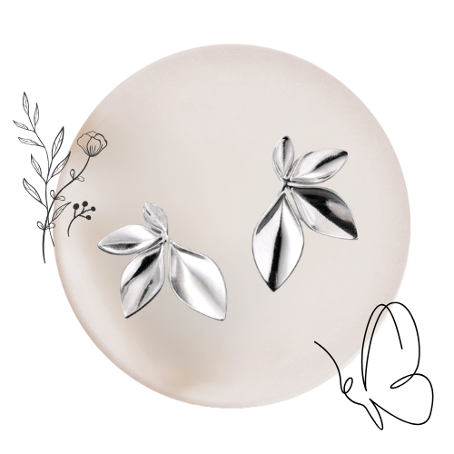 Silver Flower - Earings