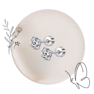 Flat Back Diamond - Earings
